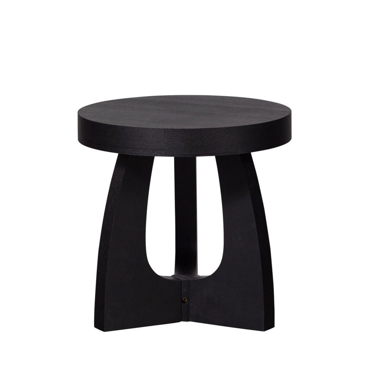 Table d'appoint ronde en bois 45cm- TALA noir, WOOOD