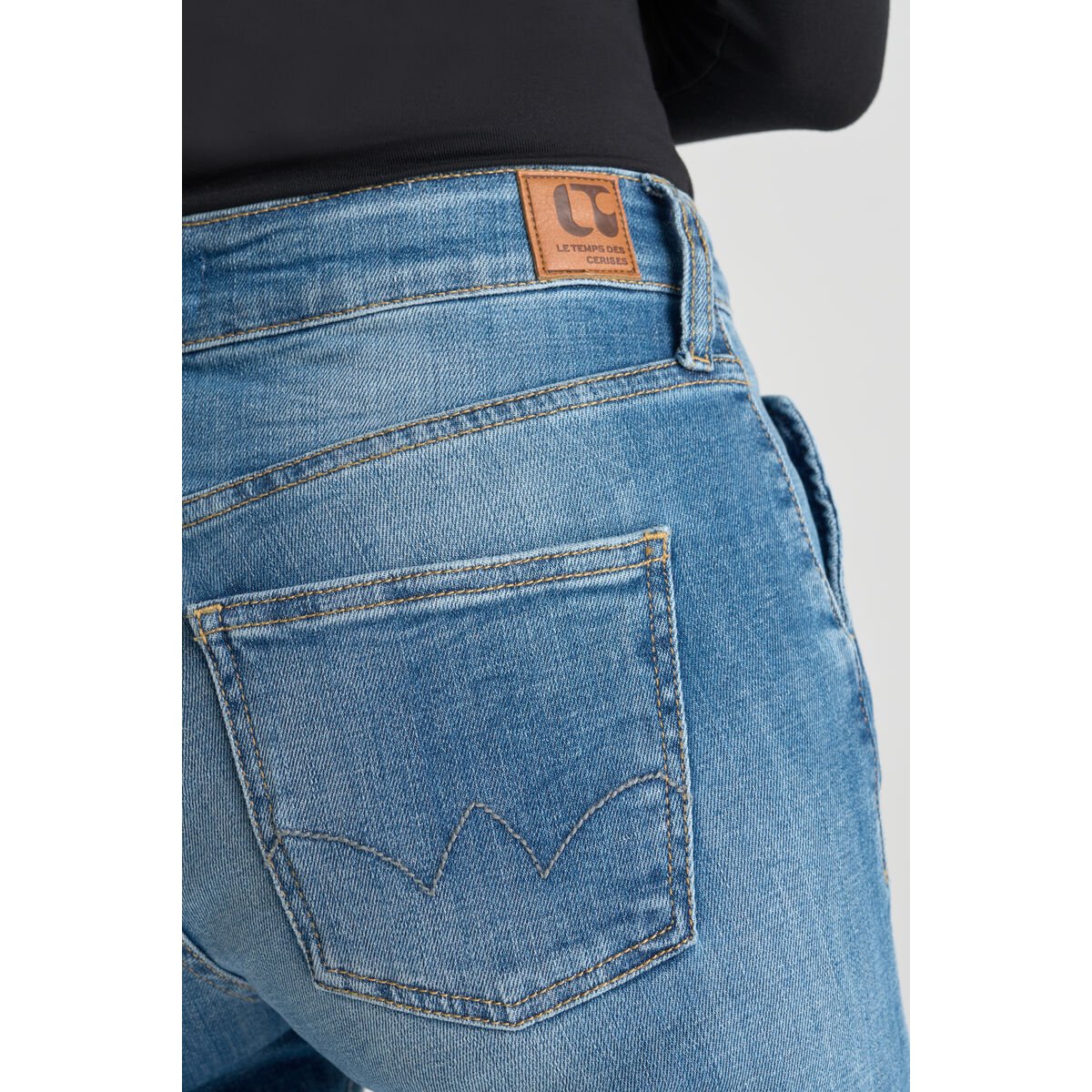 Jeans droite , 7/8ème blue, LE TEMPS DES CERISES