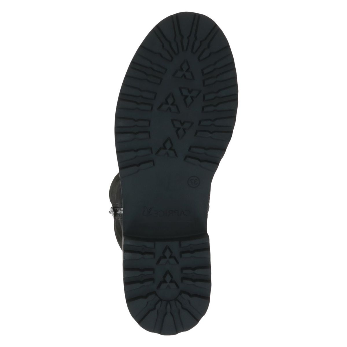 Bottine en cuir noir nubuck, CAPRICE