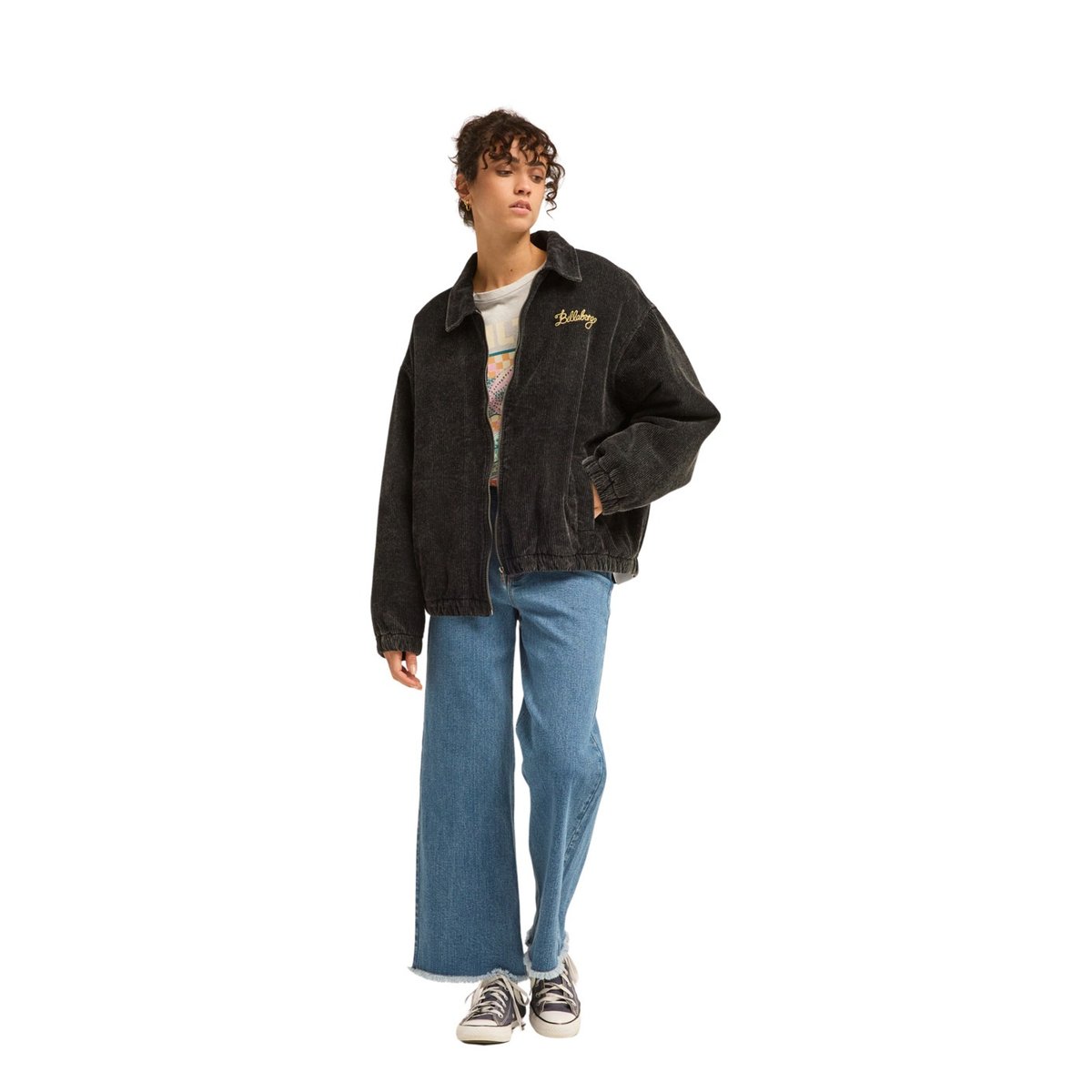 Veste zippée oversize CHILL noir off black, BILLABONG