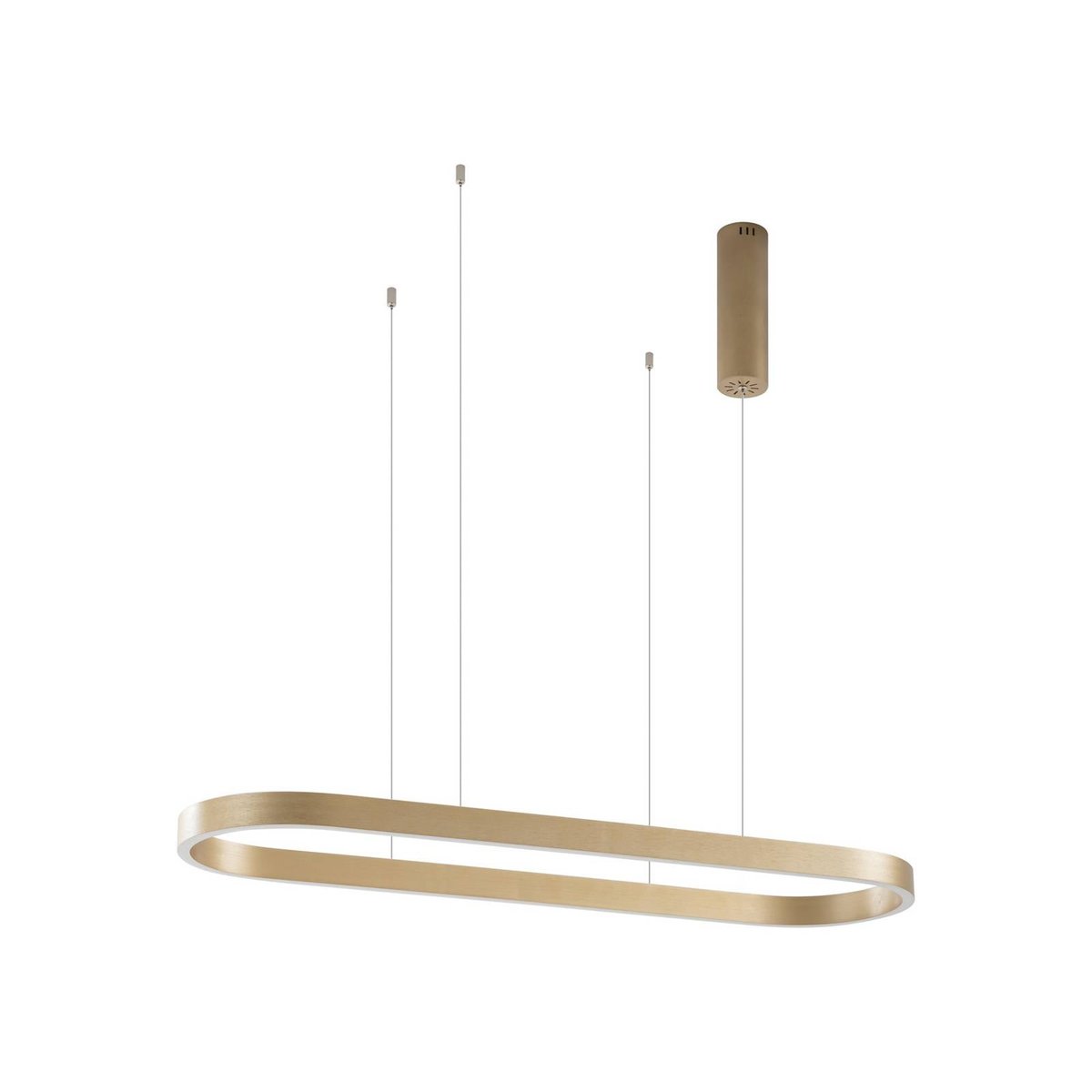 Suspension connectée en aluminium moderneLED or, LUCANDE