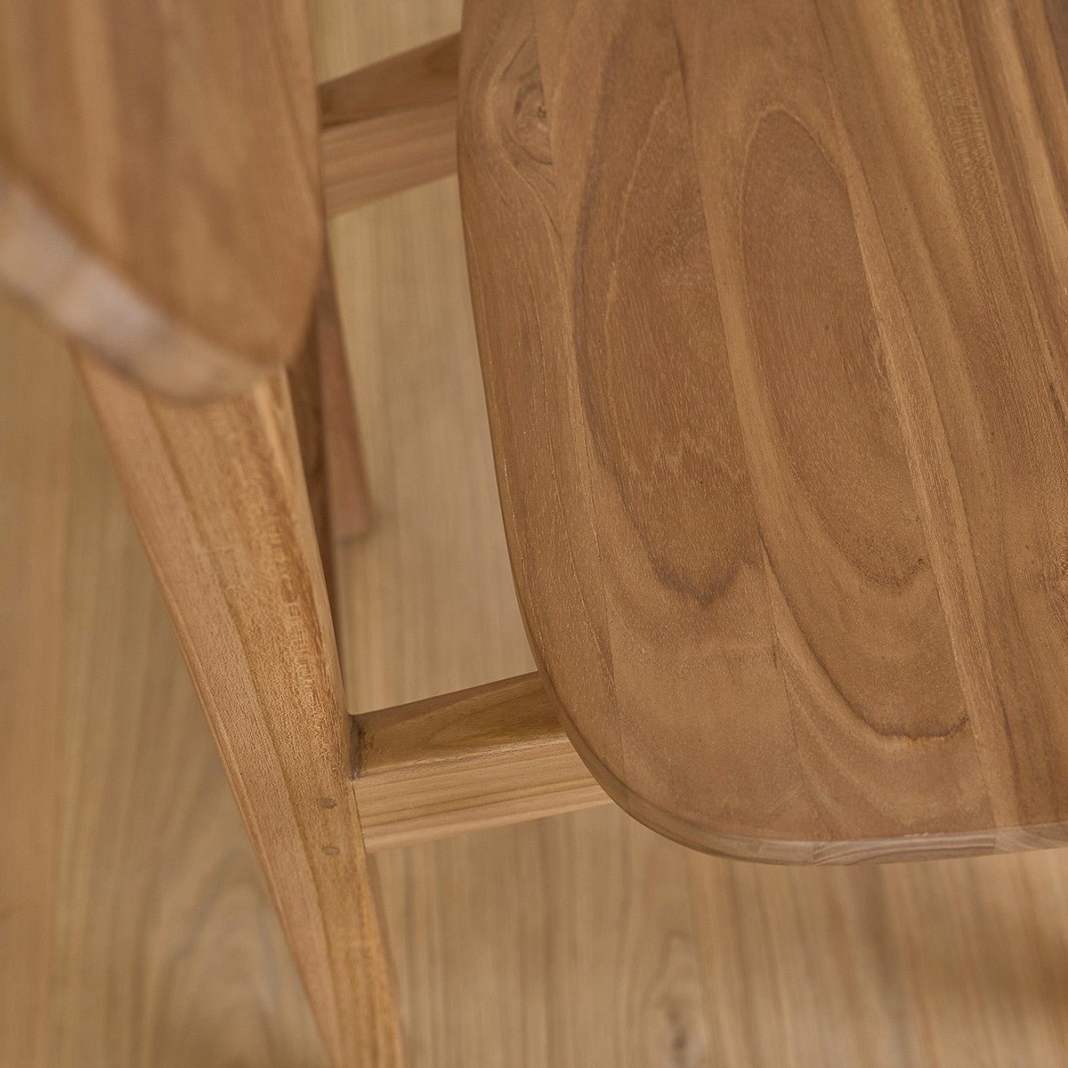 Chaise en bois de teck  ADELE naturel, BERAH GETAH