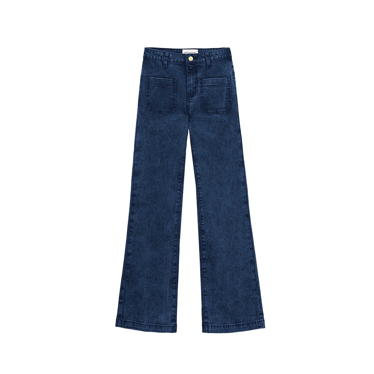 Sonny Washed Flared Jeans navy, LA PETITE ETOILE