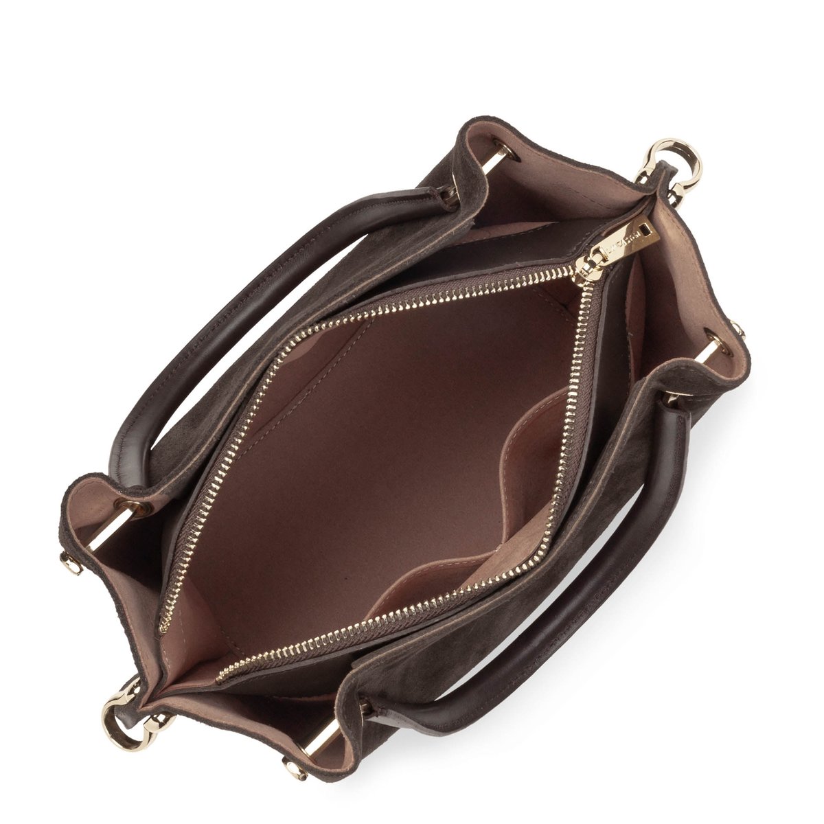 Sac à main, Made in France SUÈDE LOUISA marron, LANCASTER