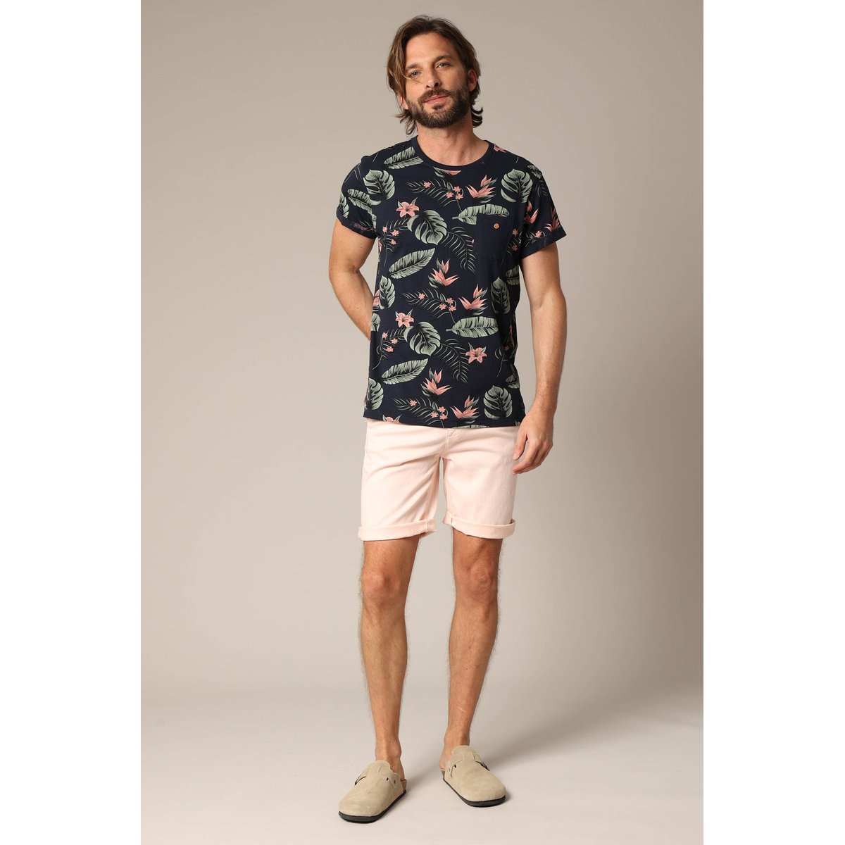Bermuda avec poche à l'italienne VARTY soft peach, DEELUXE