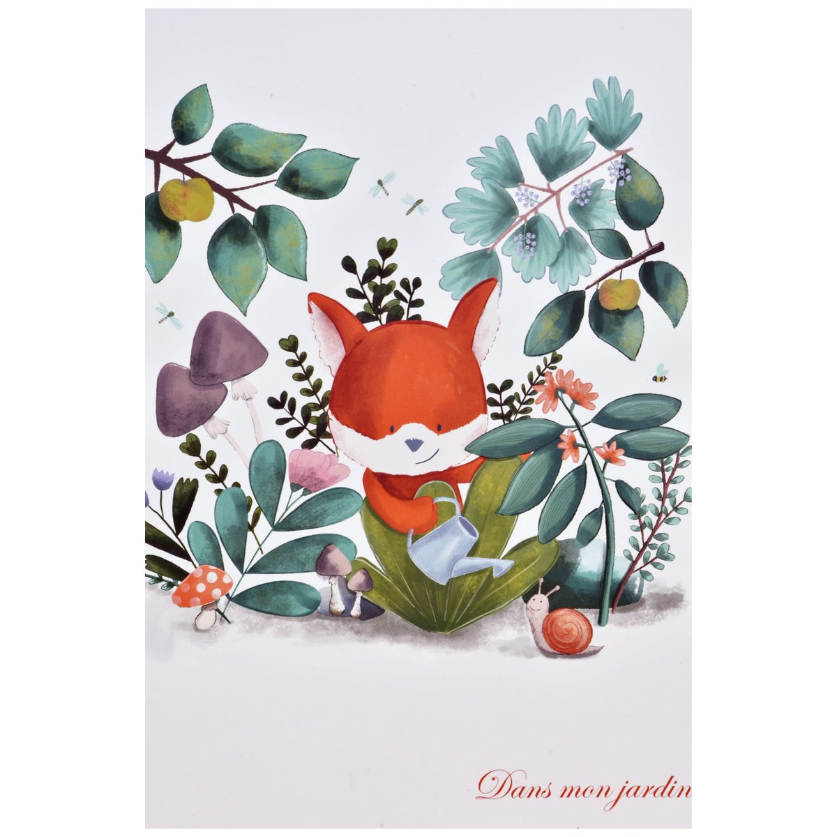 Doudou attache-sucette orange, bleu, blanc, DOUDOU ET COMPAGNIE
