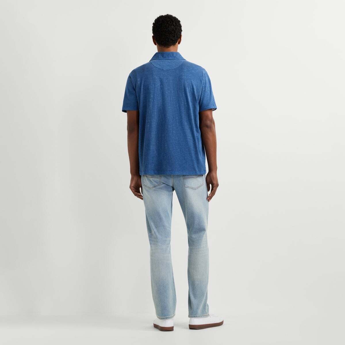 Polo Teint En Pièce Coupe Regular encre bleue, PEPE JEANS