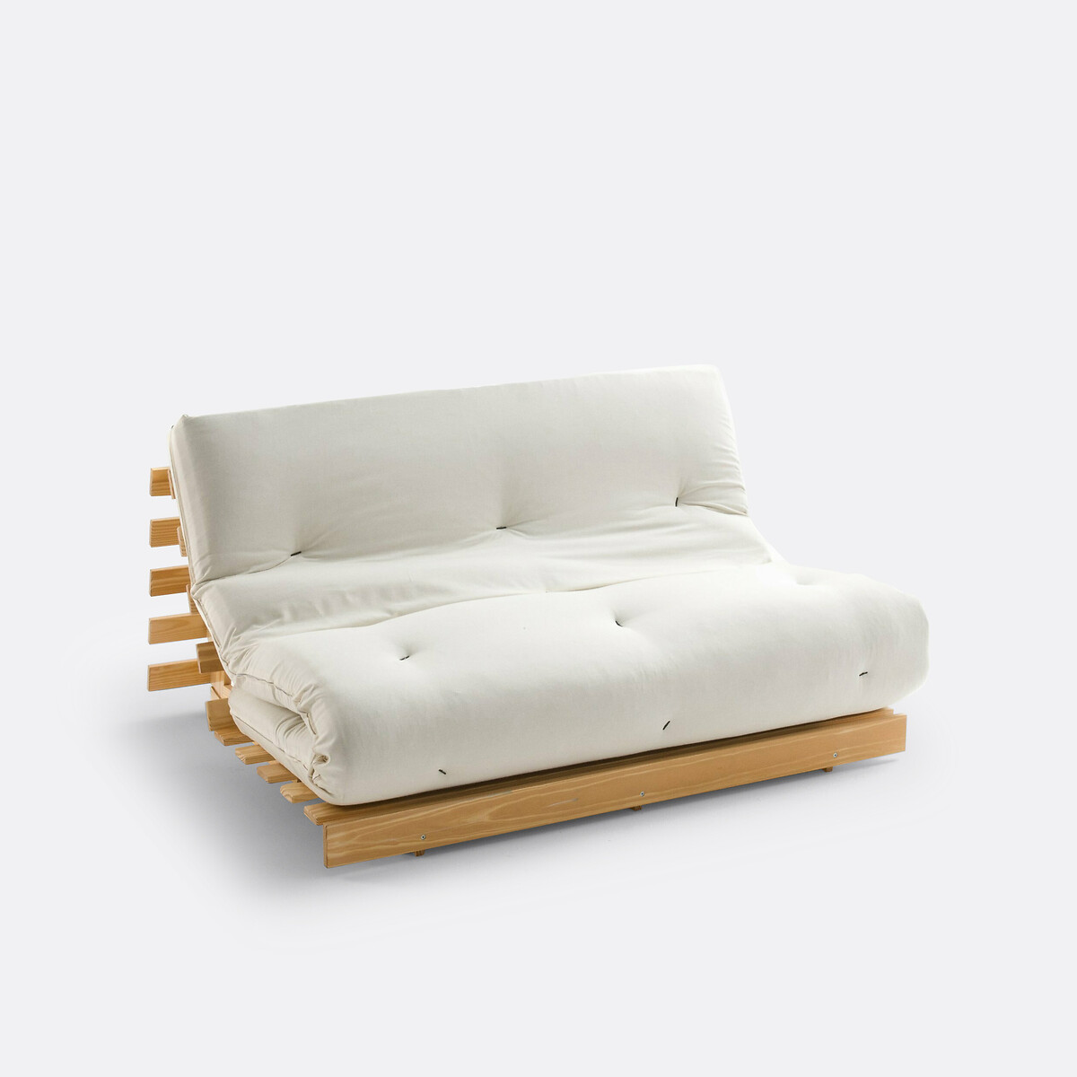 Matelas futon , mousse souple, en coton et polyester, THAI beige écru, LA REDOUTE INTERIEURS