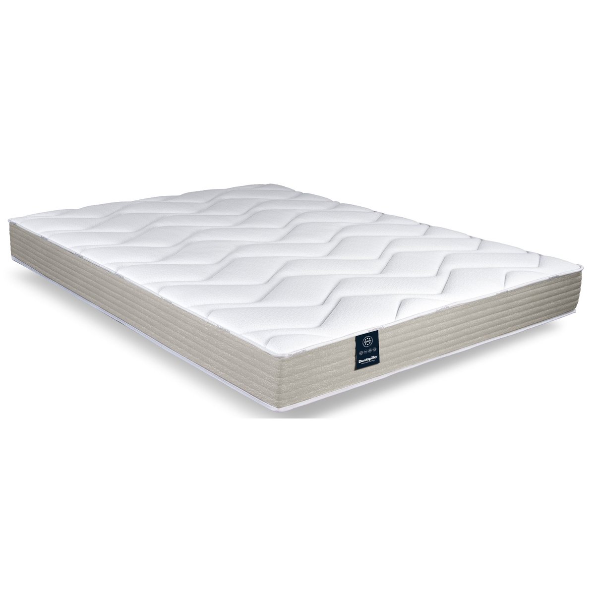 Matelas en mousse HR confort ferme Camélia couleur unique, DUNLOPILLO