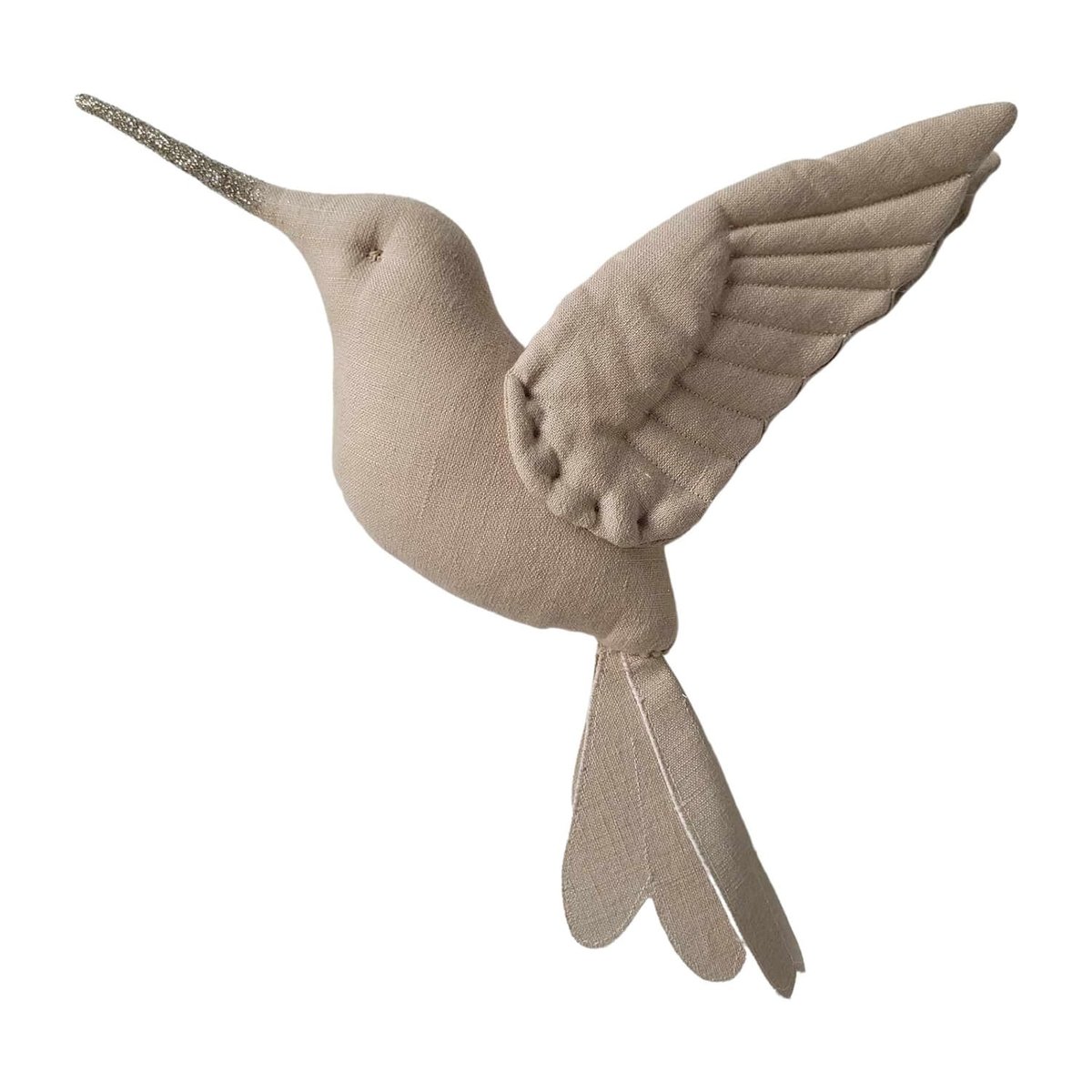 Trophée mural Colibri en lin lavé MAISON SEVIRA beige, colibri, SEVIRA KIDS