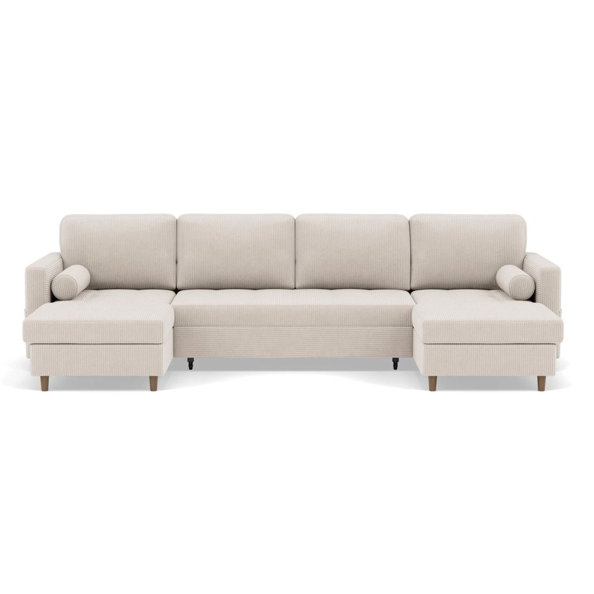 Canapé Panoramique Convertible 7 places - MARCEAU beige, BEST MOBILIER