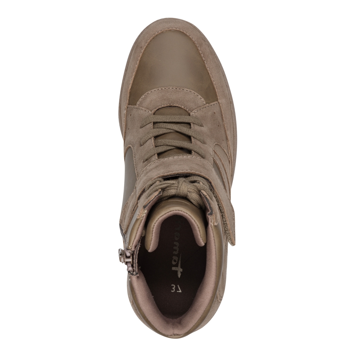 Basket à talon marron taupe, TAMARIS