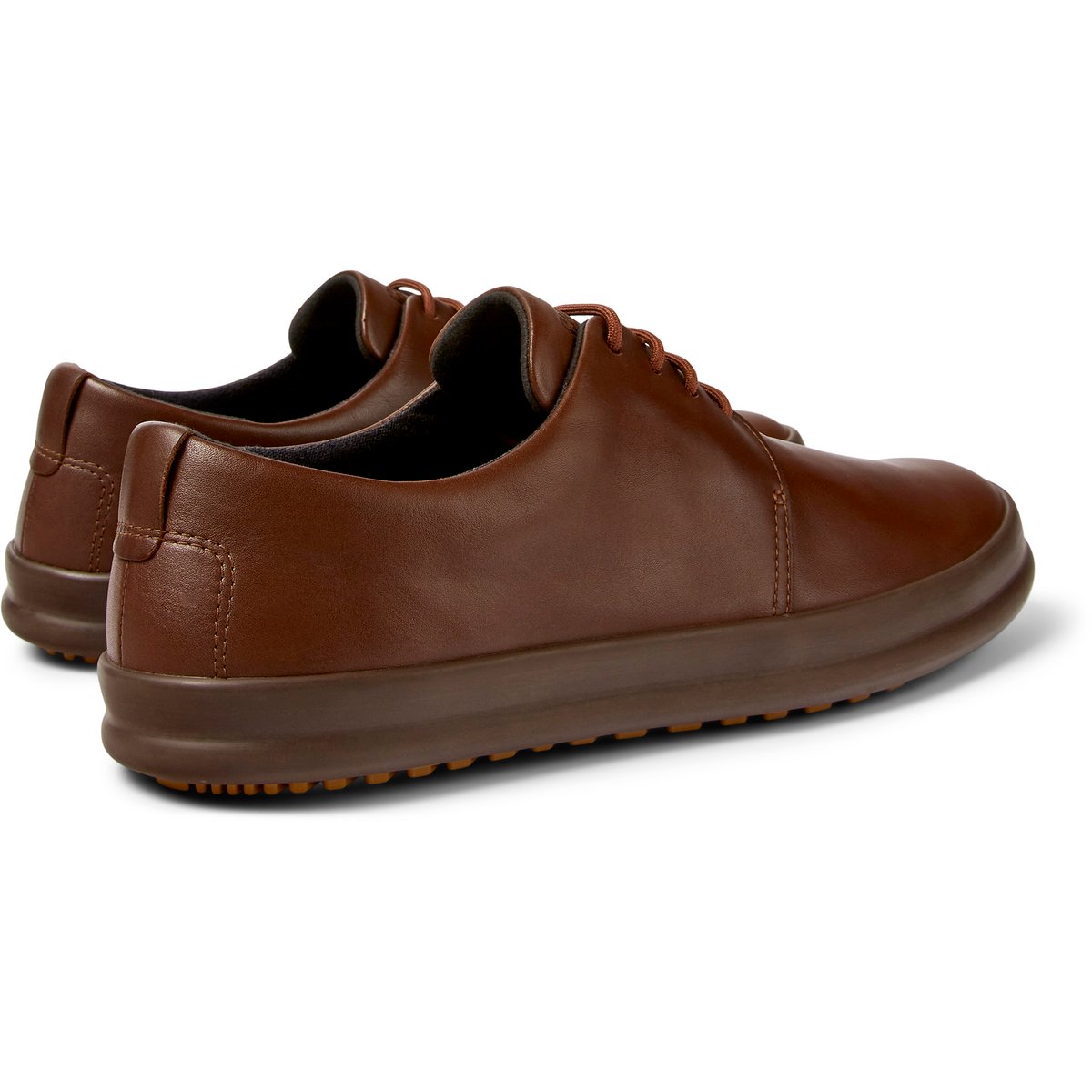 Baskets Chasis cuir marron moyen, CAMPER