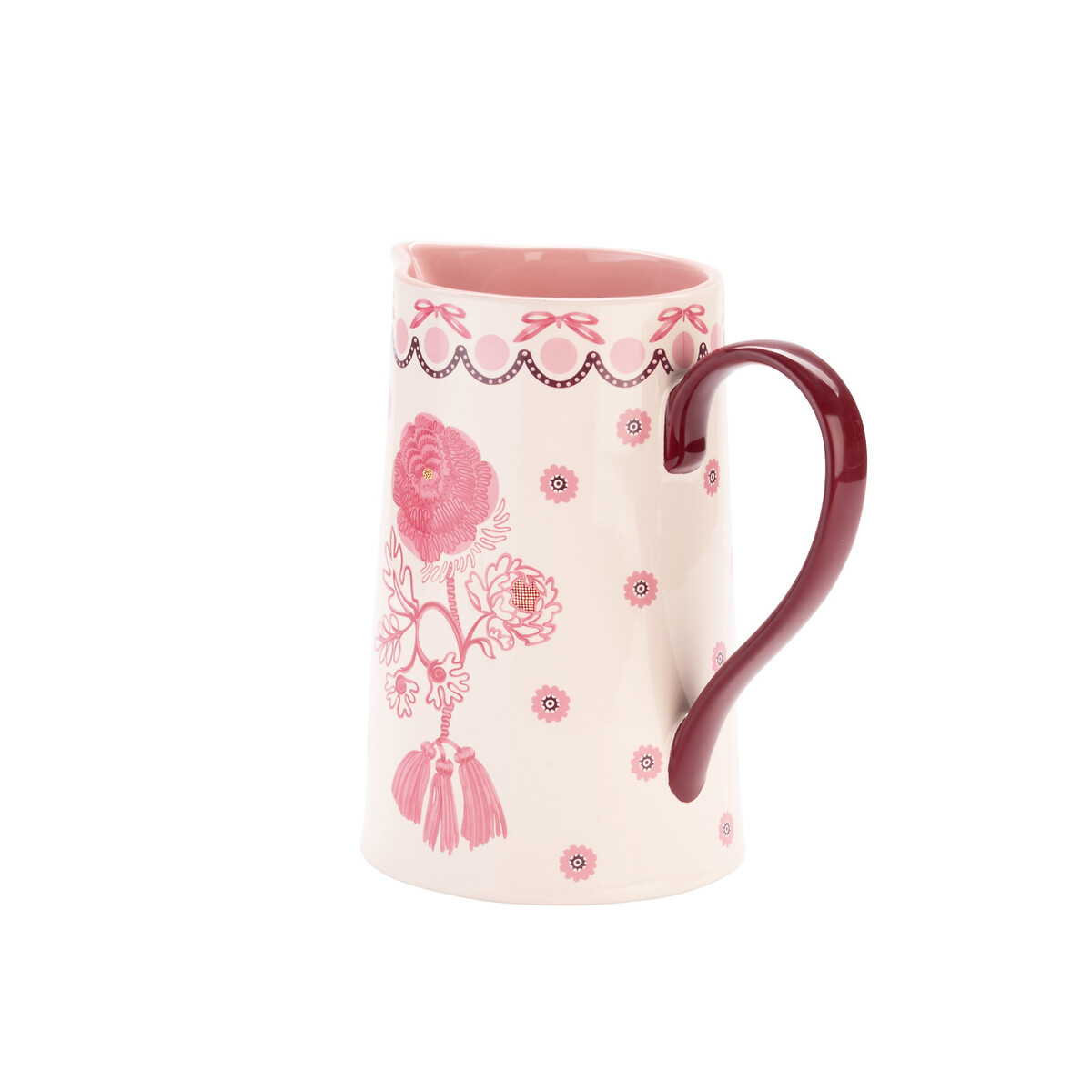 Spitalfields Silk Pitcher Jug pink, CATH KIDSTON