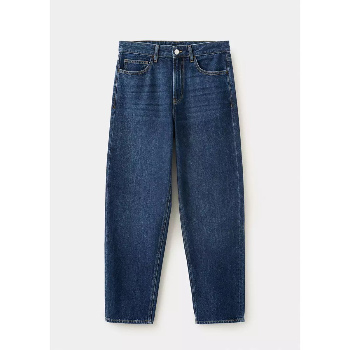 Jean relaxed-fit bleu foncé, MANGO TEEN