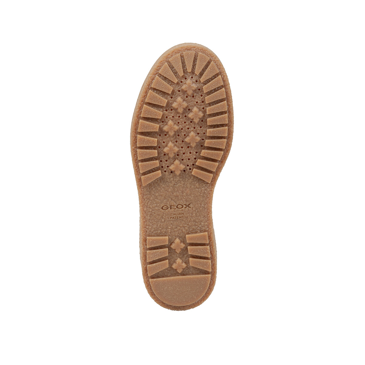 Boots cuir chelsea Elidea, semelle crêpe camel, GEOX