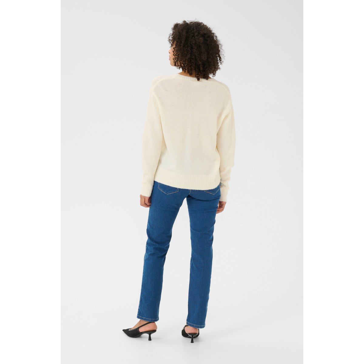 Cardigan à tricot blanc chalk, KAFFE