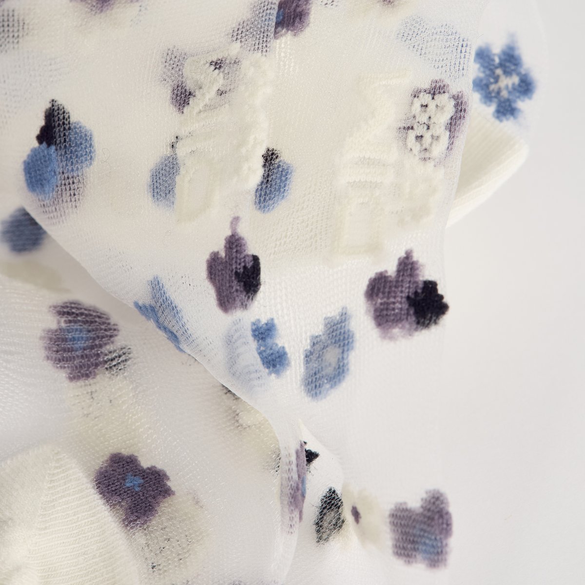 Chaussettes transparentes Socks Petal bleu, DIM