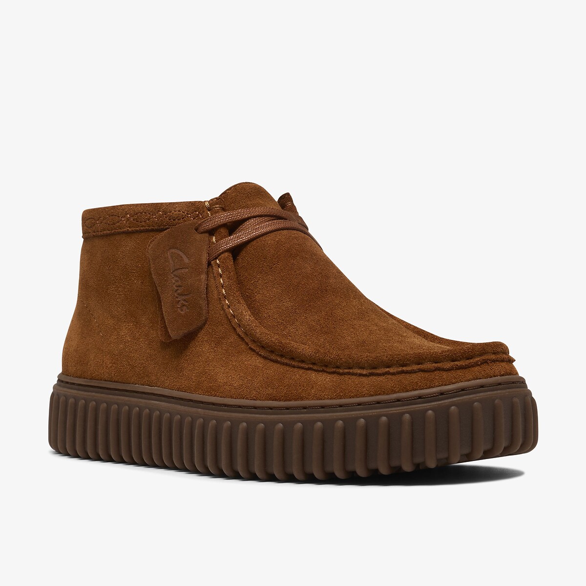Torhill Hi suede ankle boots cinnamon, CLARKS