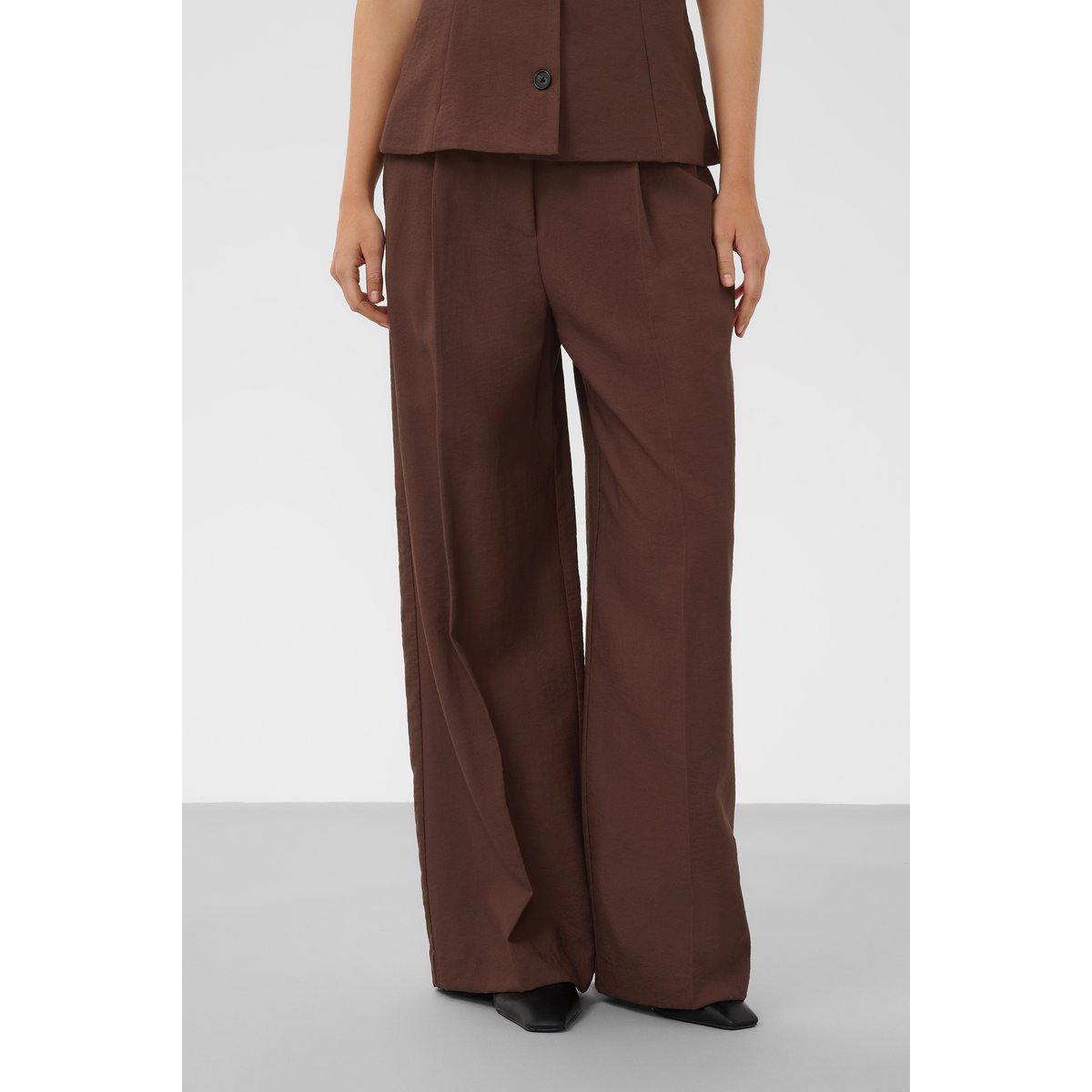 Pantalon Casual marron brown stone, SOAKED IN LUXURY