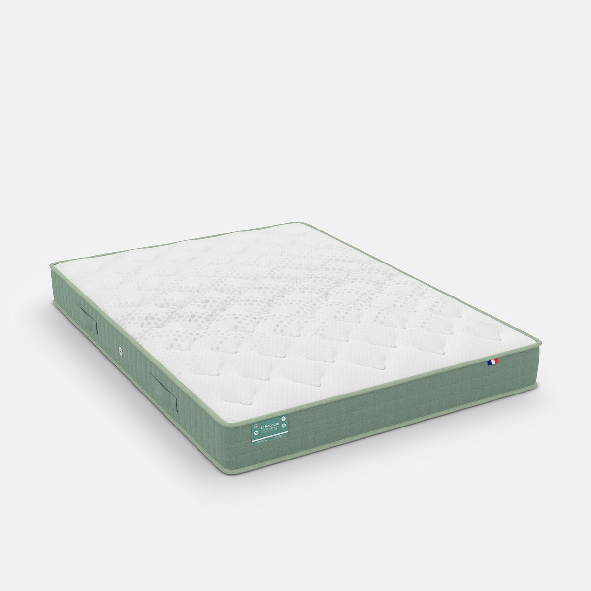 Matelas dos sensible latex, 5 zones, soutien ferme, accueil enveloppant blanc/vert, LA REDOUTE INTERIEURS