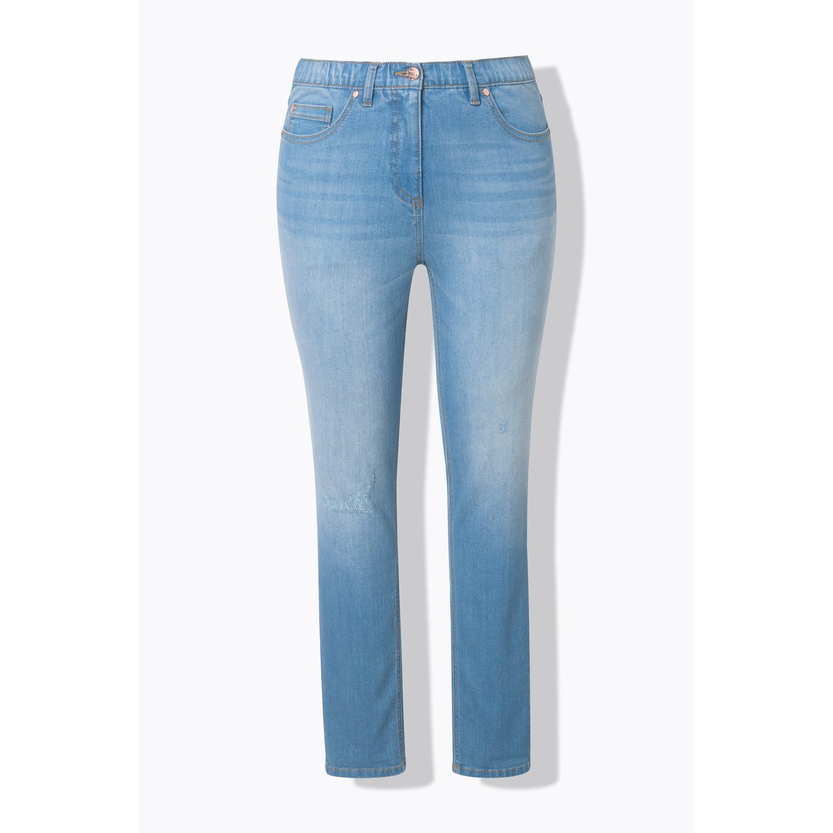 Jean Sarah en denim stretch, jambe étroite bleu clair, ULLA POPKEN