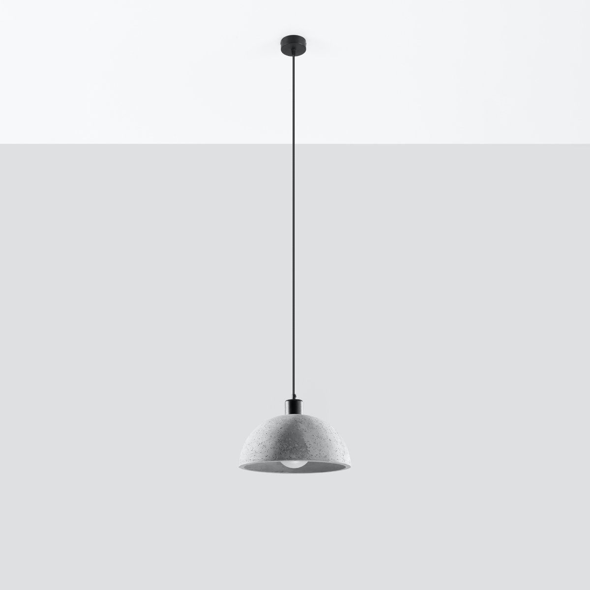 Suspension Béton Gris E27 1 Pablito gris, EDEN