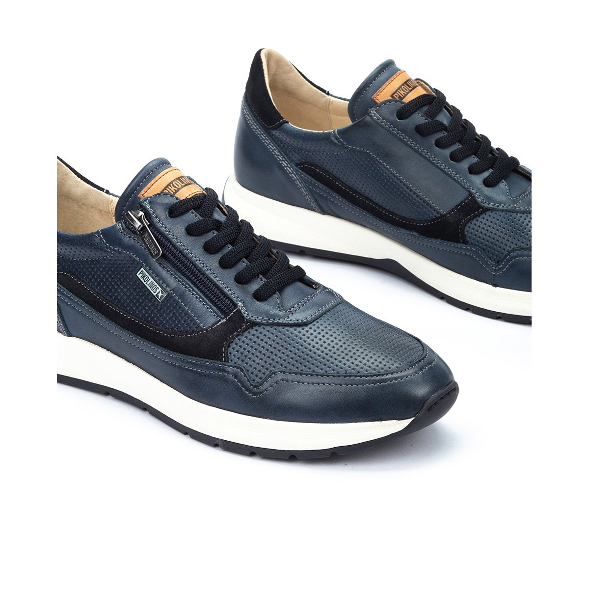 Baskets cuir Getafe blue, PIKOLINOS