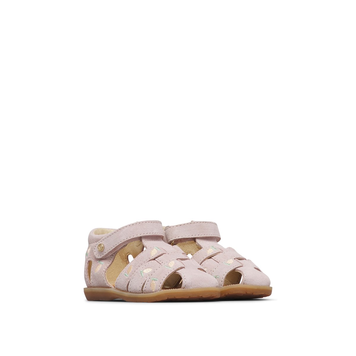 Sandales semi-ouvertes en daim ZAFFIRO EMBR rose poudré-, NATURINO