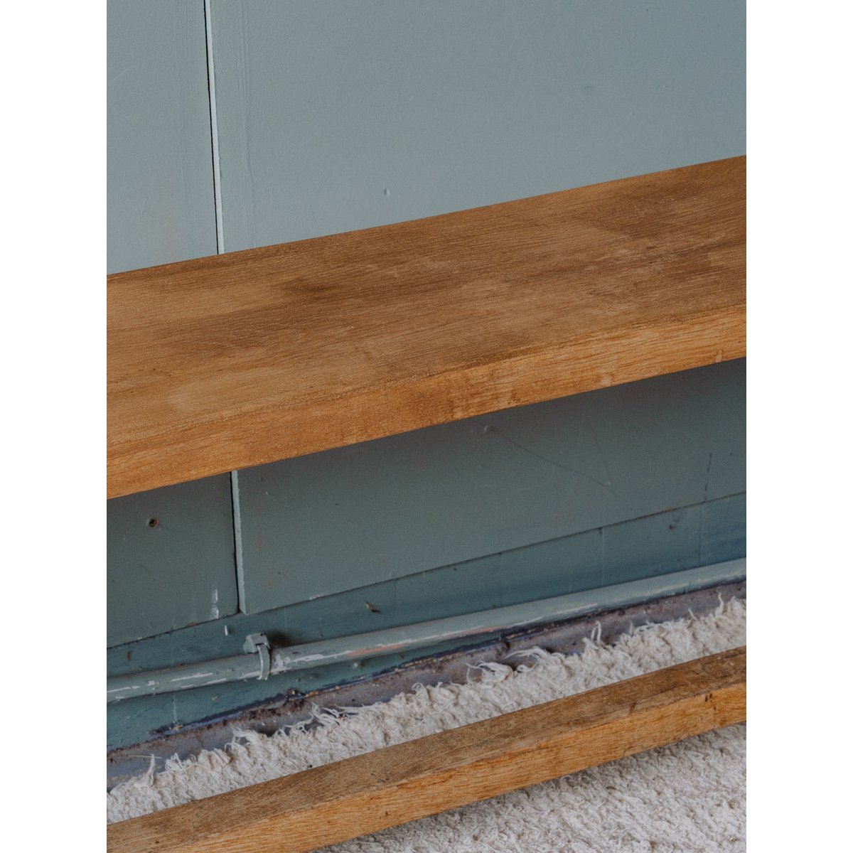 Banc en bois Antoine N°400 - Bon état bois clair, DEBONGOUT