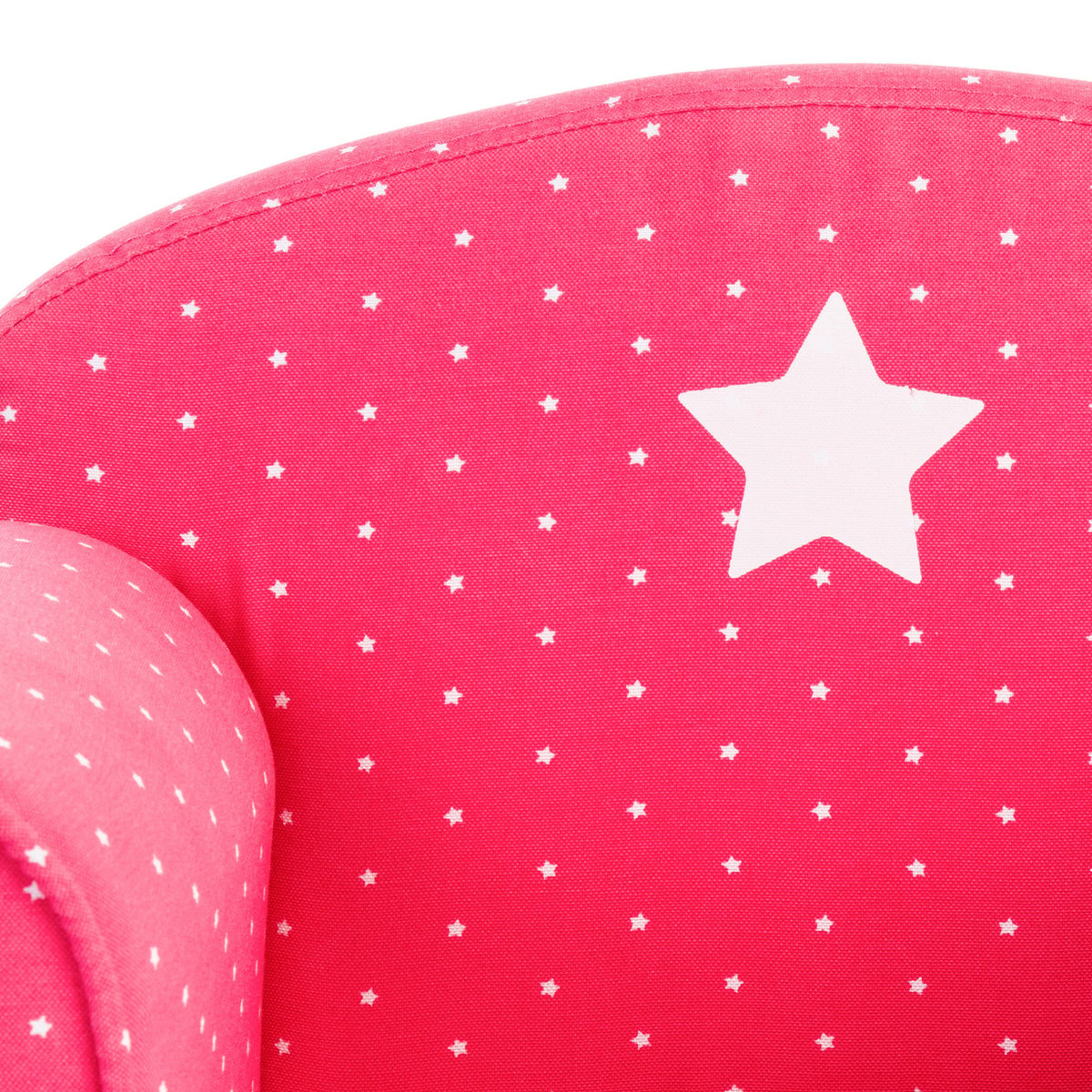 Fauteuil enfant en coton motifs étoiles CLUB beige, ATMOSPHERA FOR KIDS