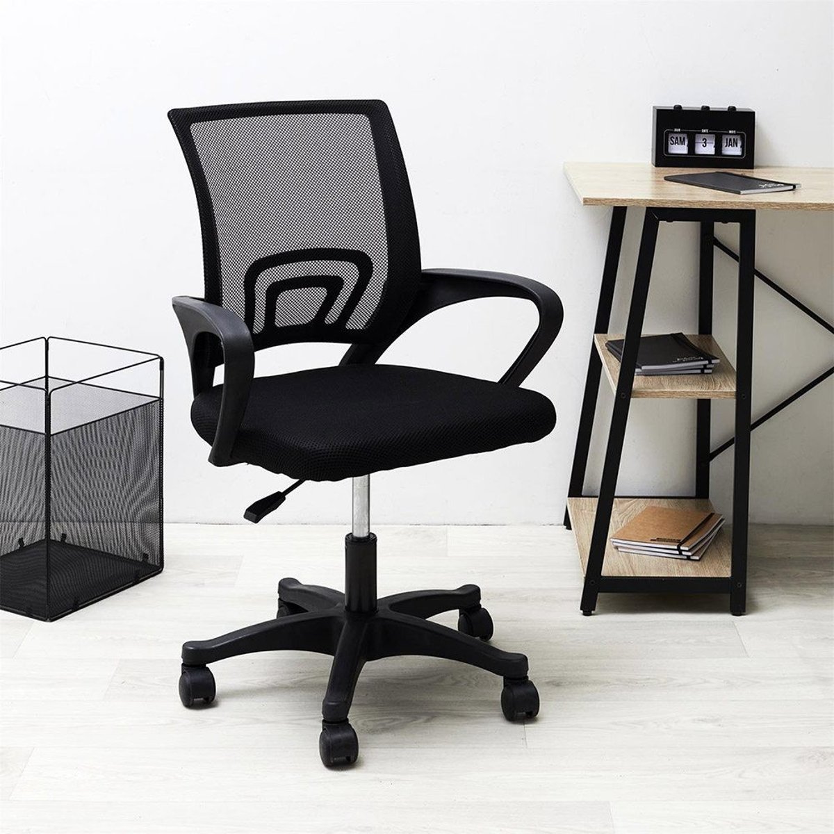 Fauteuil De Bureau Noir noir, DECORATIE