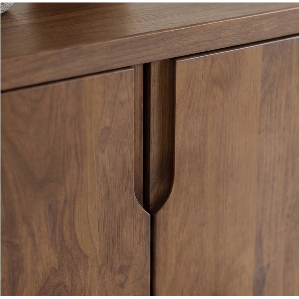 Meuble TV en bois de manguier WARREN bois foncé, MADE IN MEUBLES