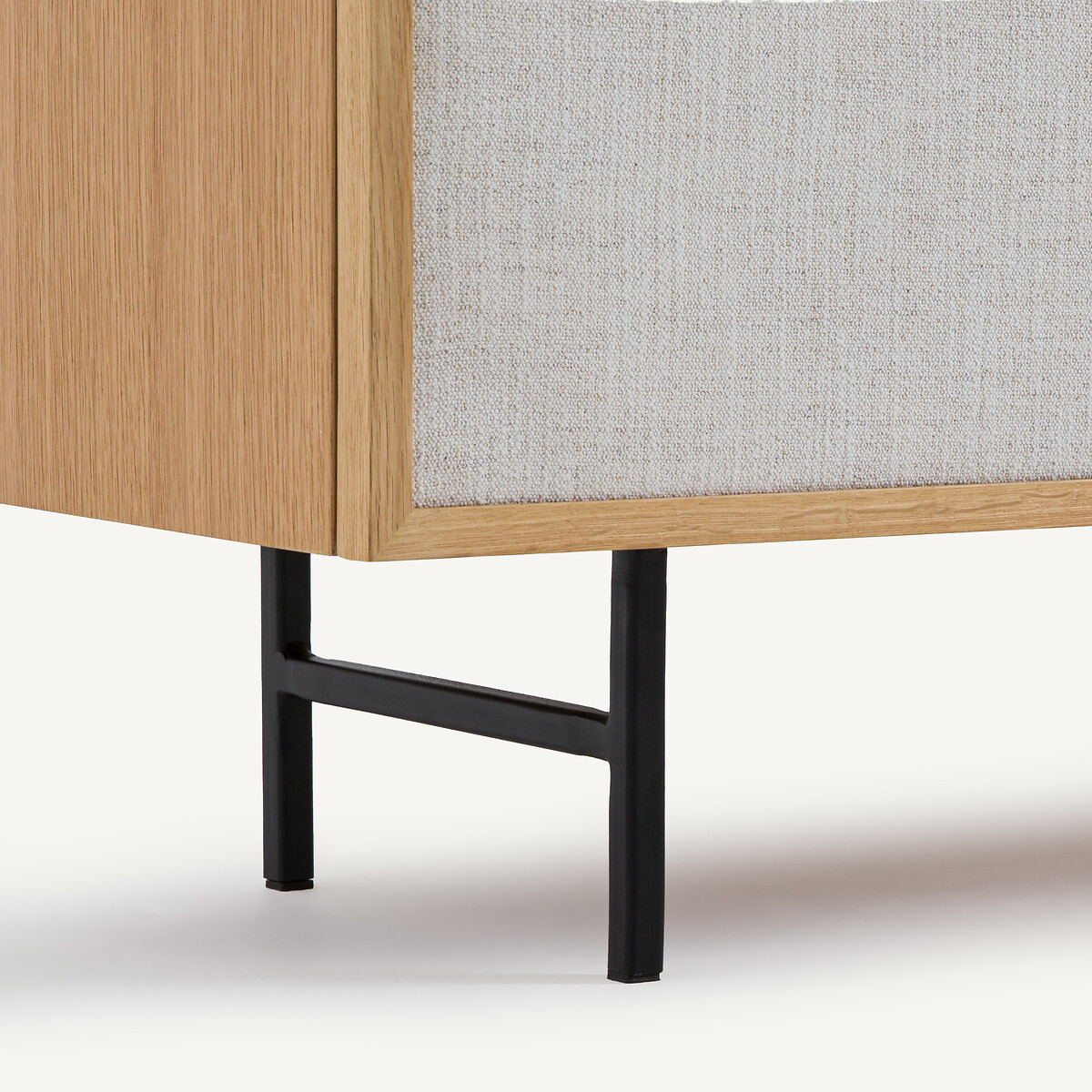 Meuble TV enfilade plaqué chêne et tissu Pletenice chêne naturel, AM.PM