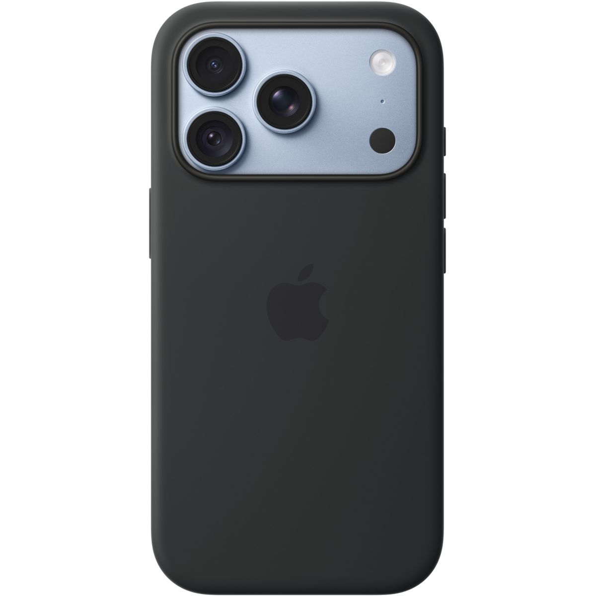Coque iPhone 18 Pro Magsafe Noir Silicone couleur unique, APPLE