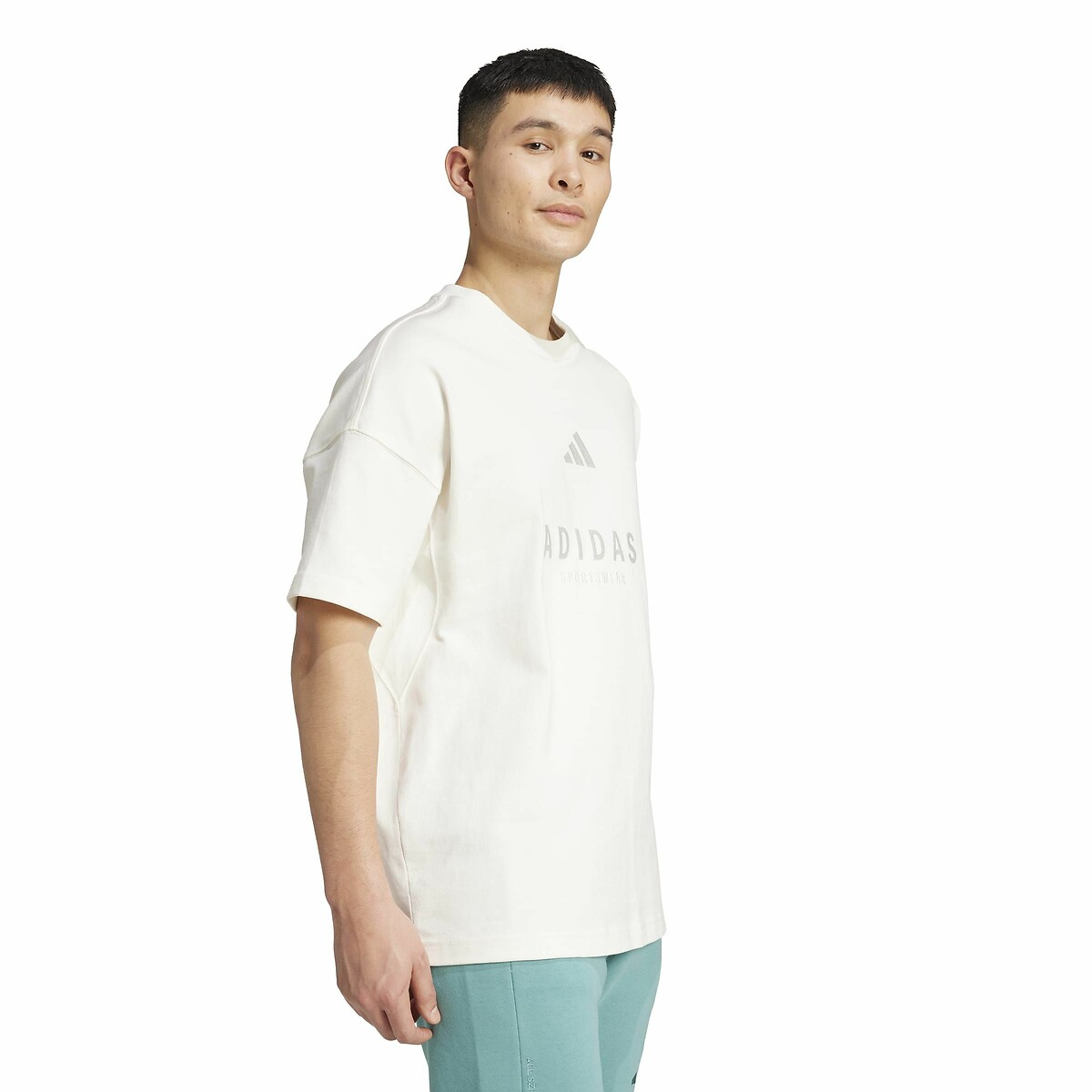 T-shirt met korte mouwen en grafisch motief ALL SZN gebroken wit, ADIDAS SPORTSWEAR