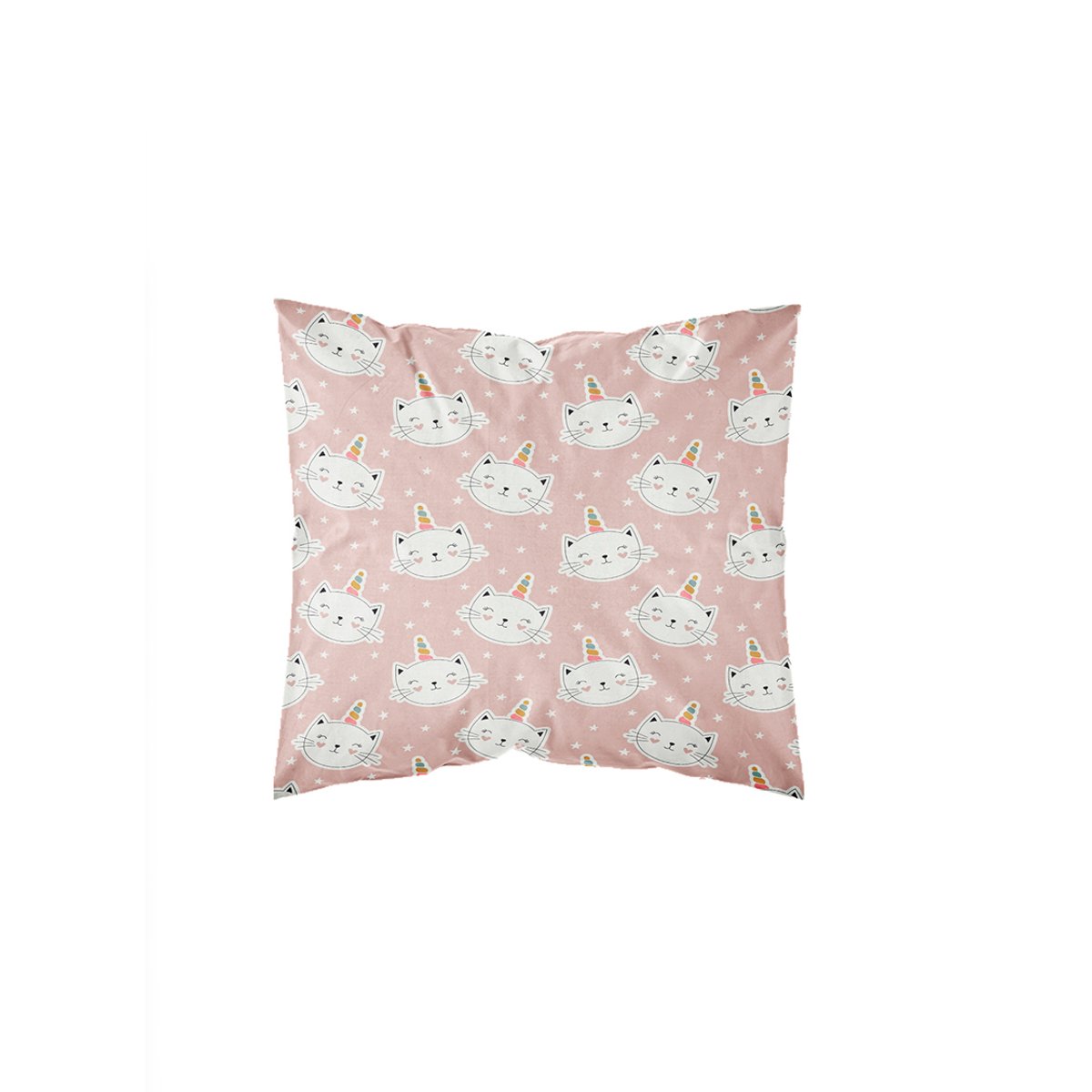Parure de lit coton 1 personne imprimé personnage fiction HAPPY rose, TODAY
