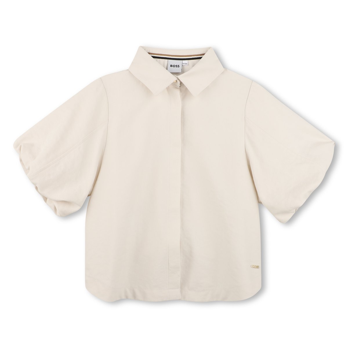 Blouse manches courtes ivory, BOSS KIDSWEAR