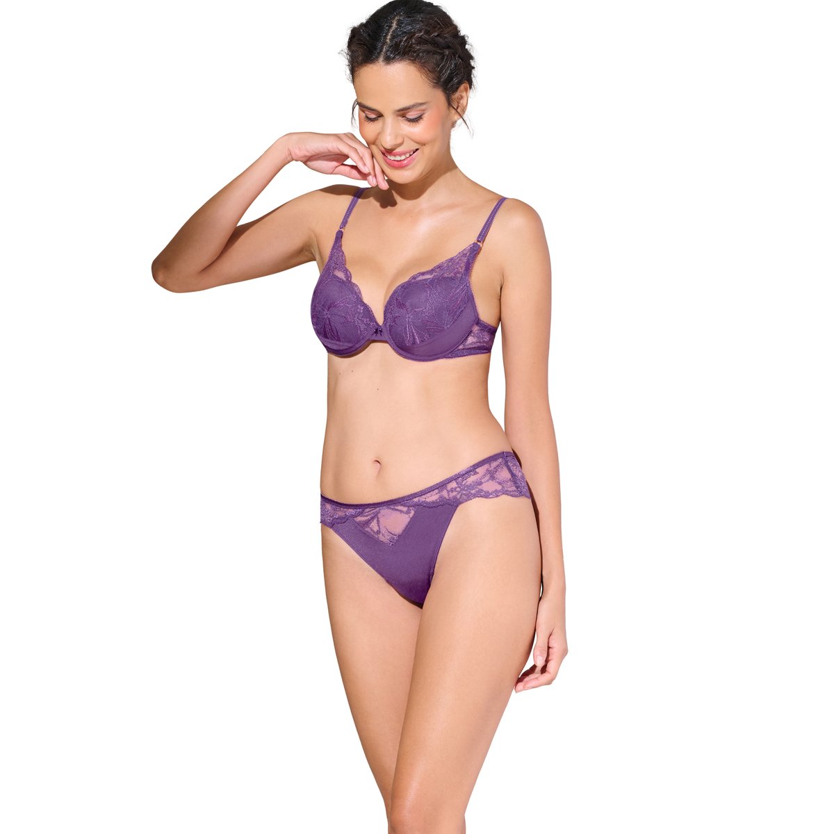 Soutien-gorge push-up PATRICIA violet, LISCA