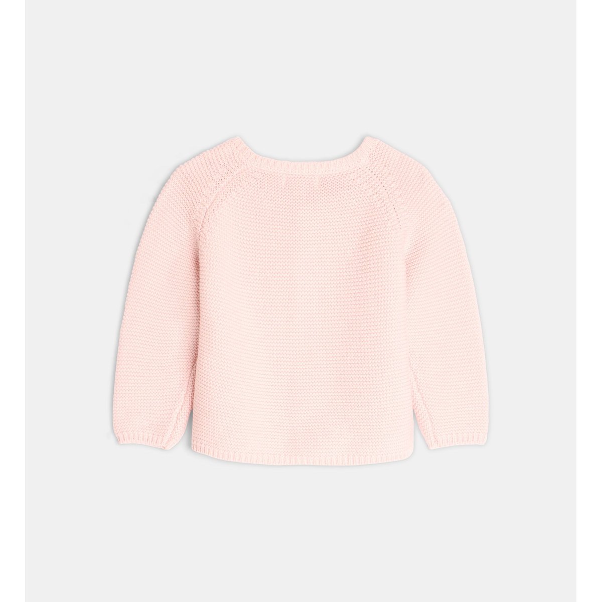 Gilet tousse maille mousse coton bio rose, CADET ROUSSELLE