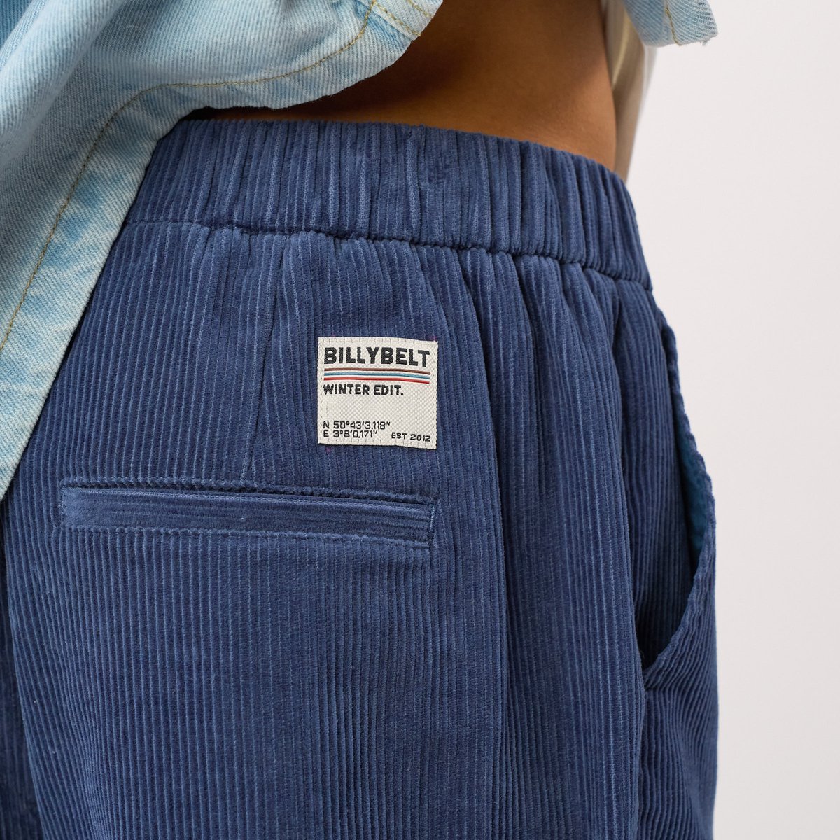 Pantalon en VELOURS bleu, BILLYBELT