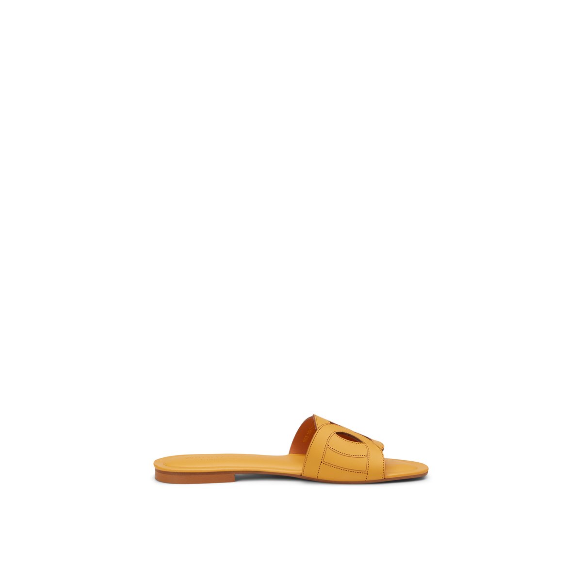 Mule en cuir de veau noble jaune moyen, MARC O'POLO