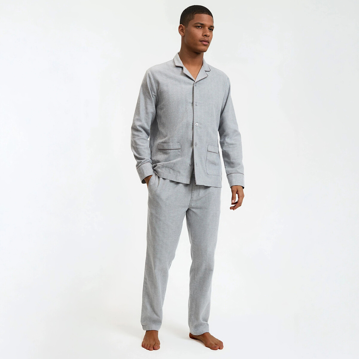 Pyjama coton gris, LA REDOUTE COLLECTIONS