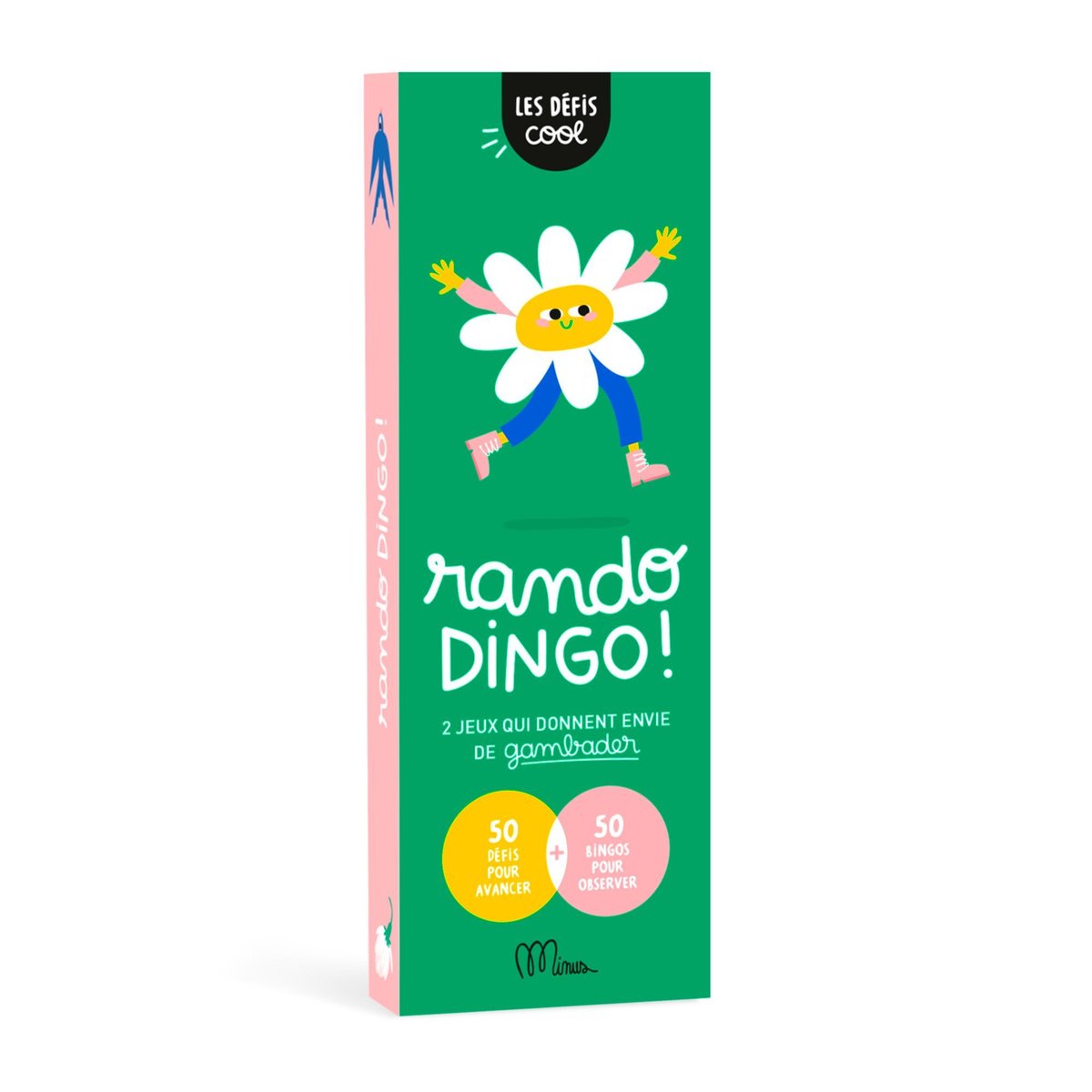 Jeu de carte défis cool - Rando Dingo ! vert, MINUS EDITIONS