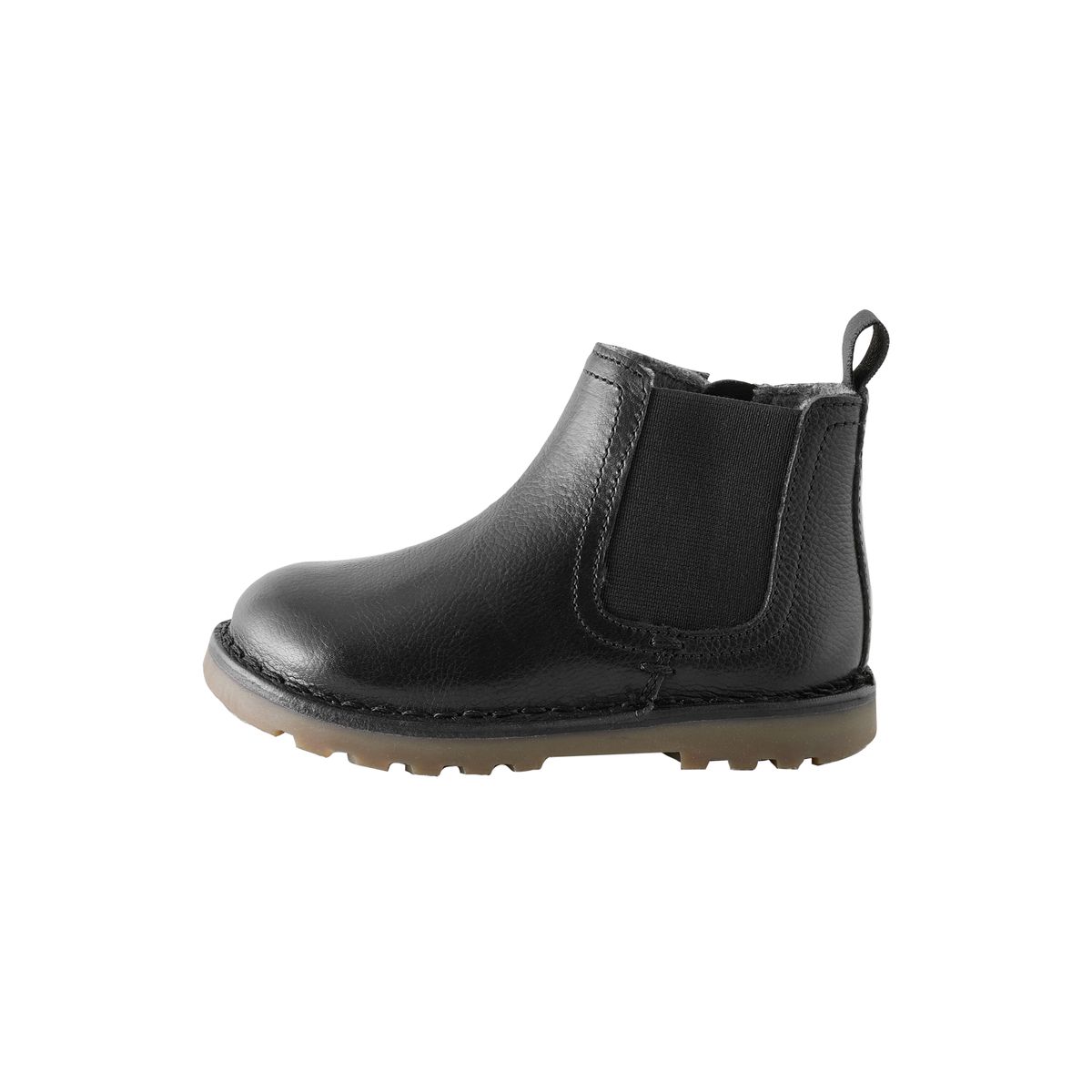 Bottines chelsea en cuir doublées noir, NEXT