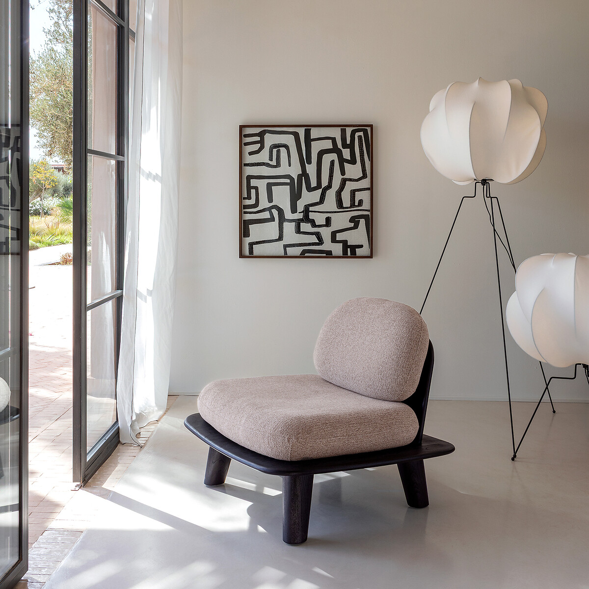 Floor Lamp in Iron and Resin Oï white, AM.PM