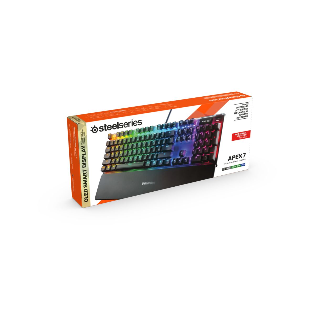 Clavier gamer APEX 7 RED SWITCH noir, STEELSERIES