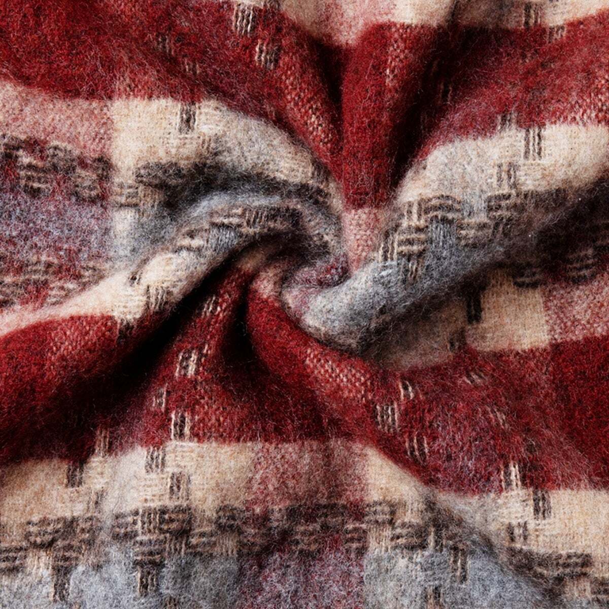 Écharpe À Imprimé À Carreaux rouge bordeaux, PEPE JEANS