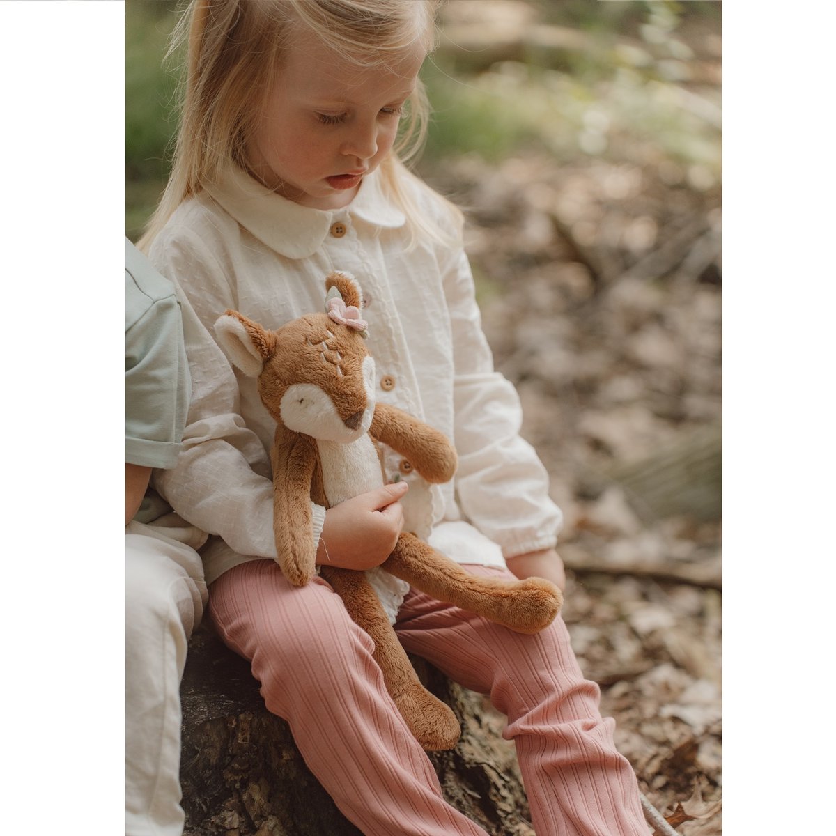 Peluche faon FAIRY GARDEN 30 cm marron, LITTLE DUTCH