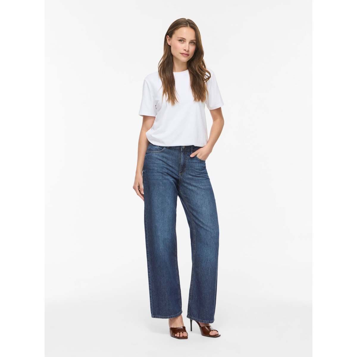 Jean À Coupe Ample bleu - dark blue denim1, VILA